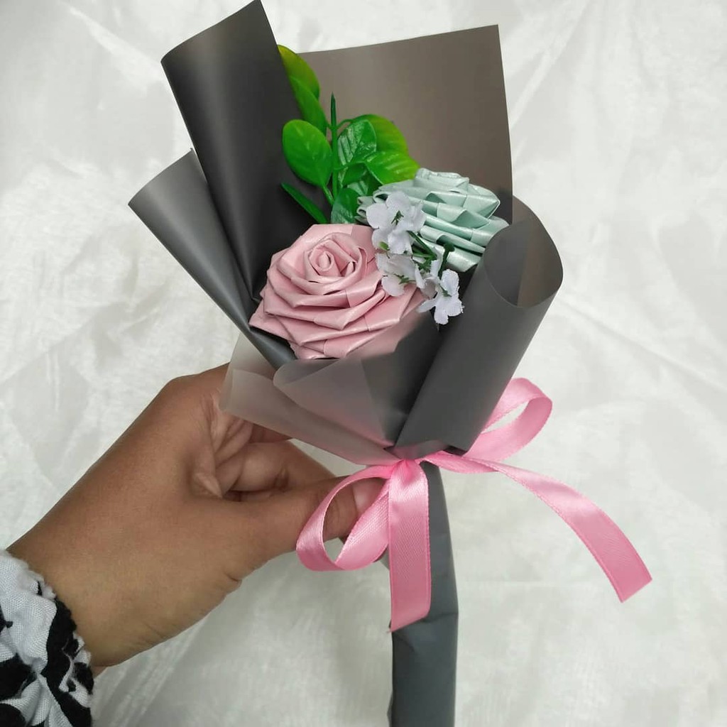 PAPER ROSE mini bouquet / buket bunga kertas mini Shopee Indonesia