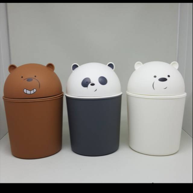 Tempat sampah karakter Kotak Penyimpanan Box Waste bin Tempat
