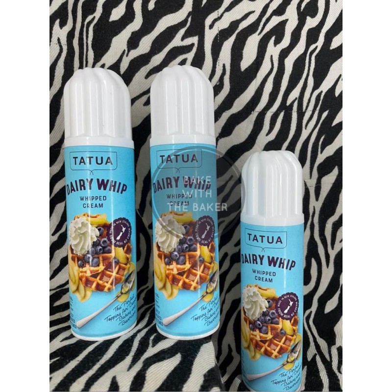 Jual Tatua Whipping Cream Aerosol 250gr/ Dairy Whip Cream Halal