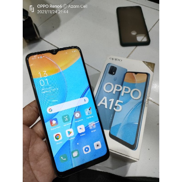 Jual OPPO A15 RAM 3/32 GB BNOB NORMAL SEGEL MULUS (SEKEN RASA BARU
