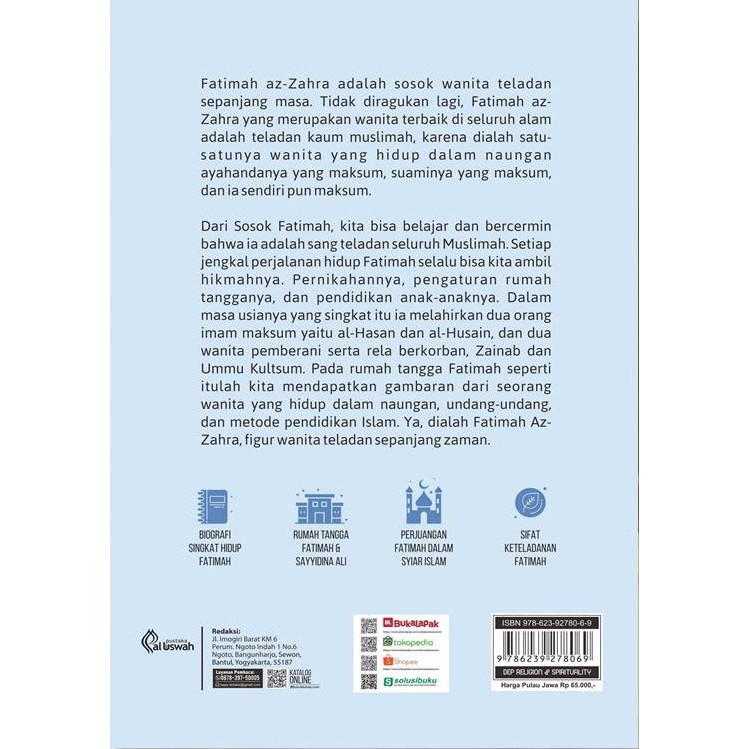 BUKU AGAMA | AMAZING STORIES FATIMAH | PUSTAKA AL USWAH | Shopee Indonesia