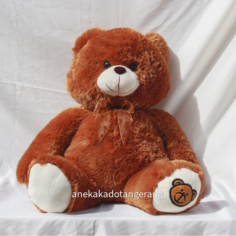 Jual Boneka Teddy Bear Beruang Coklat Pink Cream Besar Medium Sedang Jumbo Boneka Panda Pita Kado Pacar | Shopee Indonesia