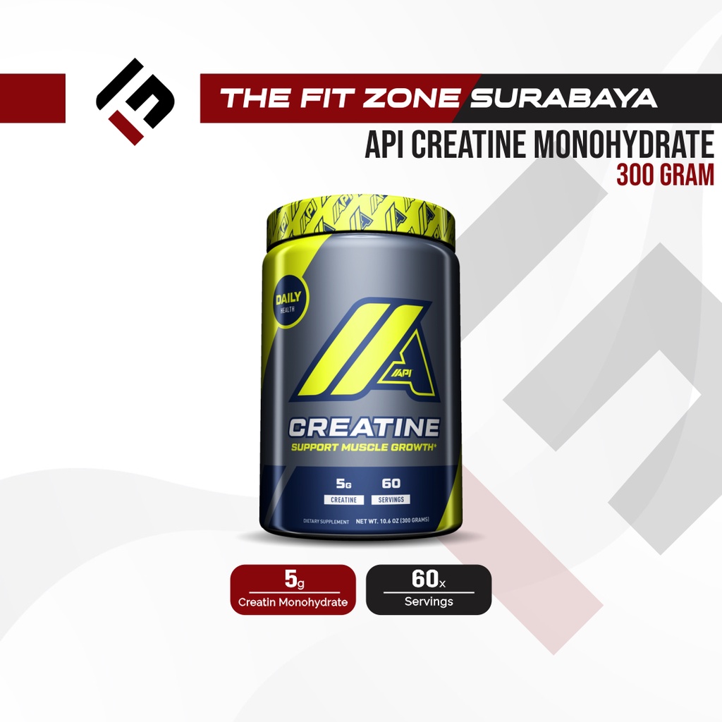 Jual API Creatine Monohydrate Powder 300 Gram 60 Servings Shopee