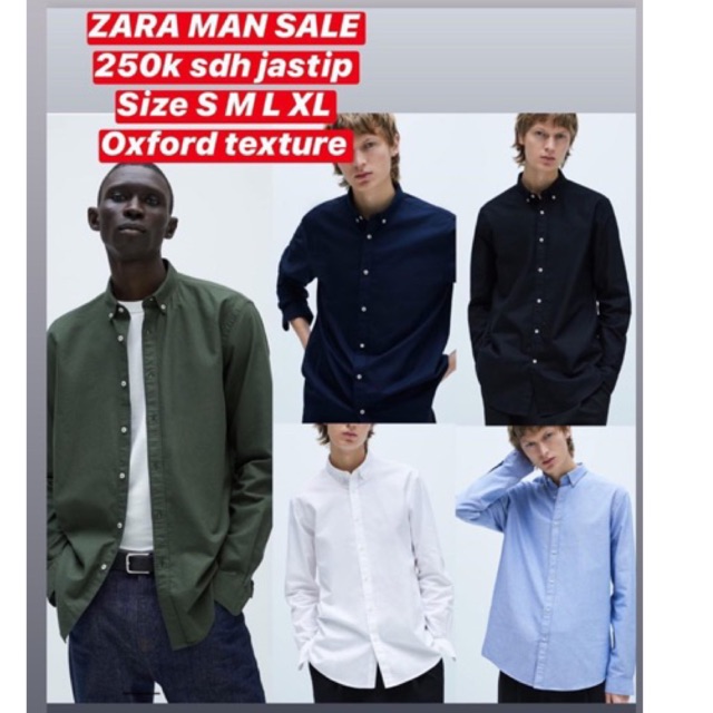 Jual Zara Man Sale Shirts Indonesia|Shopee Indonesia