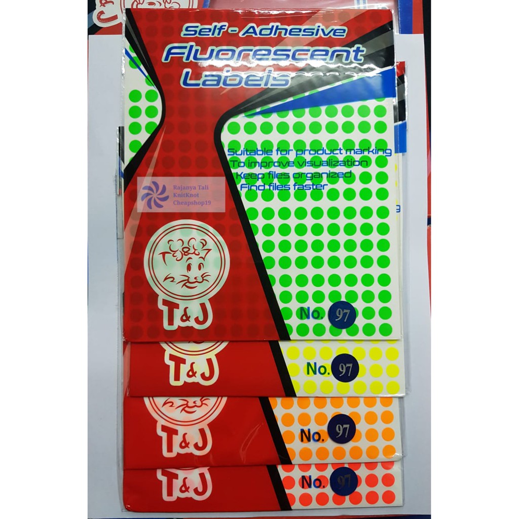 Label TOM & JERRY No.97 Bulat 8 mm isi 660 Tom&Jerry
