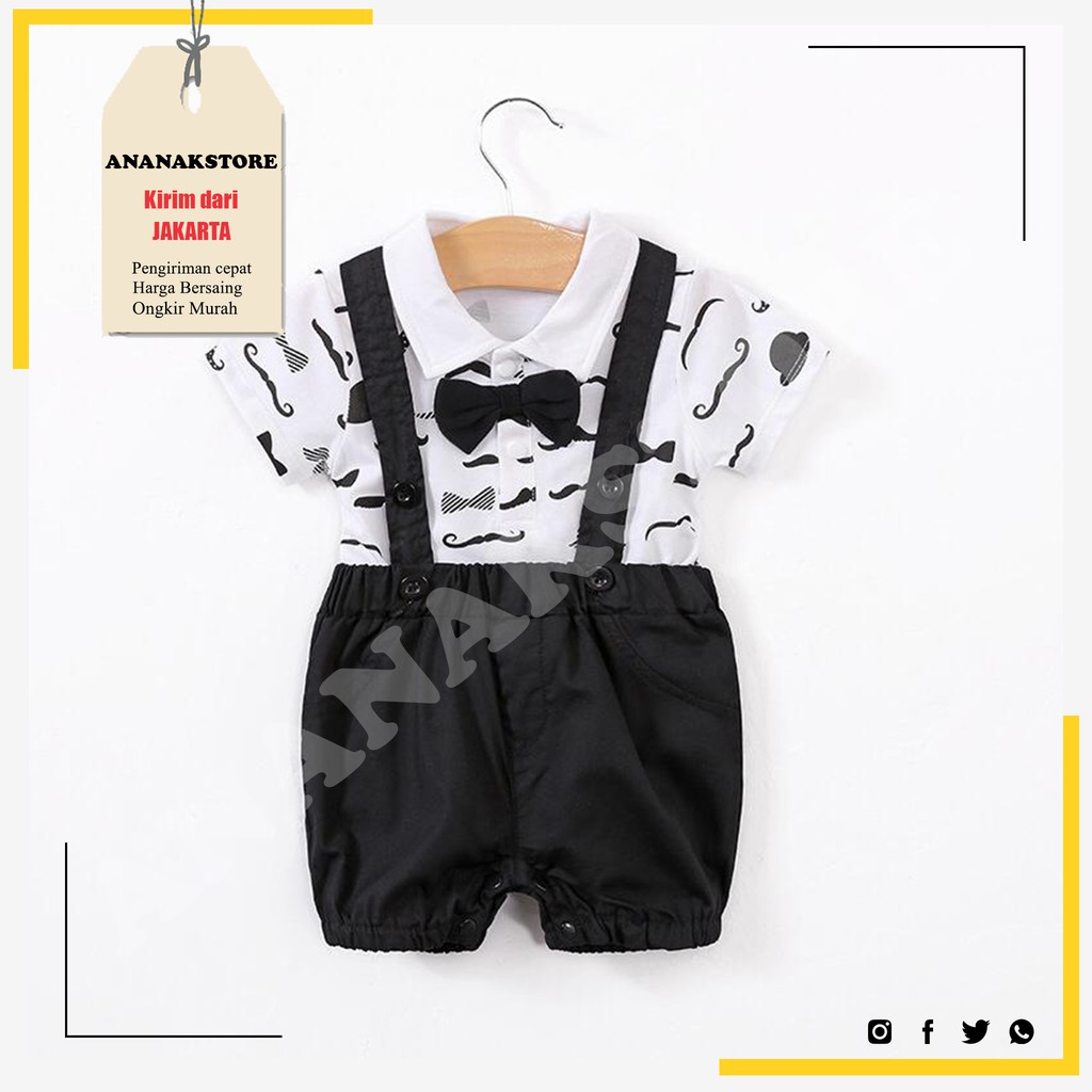 Baju Bayi Cowok Jumper Lengan Pendek import Korea BA637 Shopee Indonesia