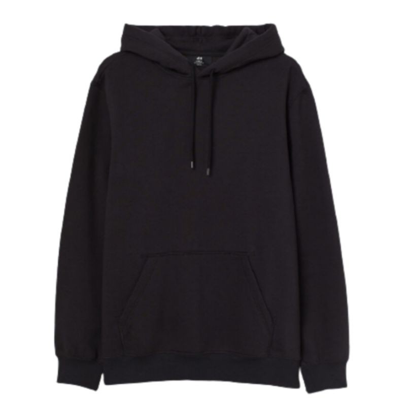 HOODIE H&M BASIC BLACK FULLTAG Shopee Indonesia