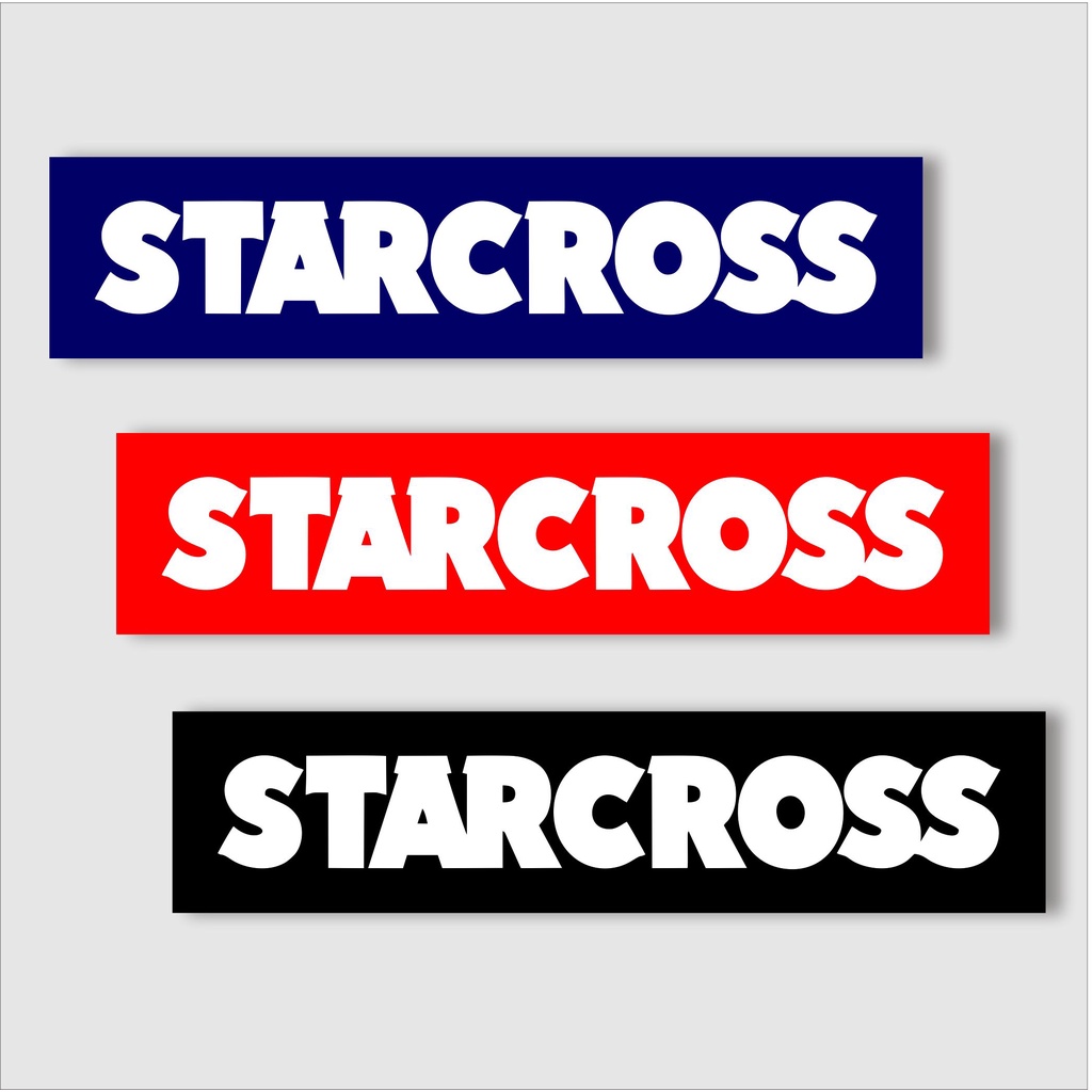 Jual Stiker brand stiker distro Starcross bahan graftac anti air s