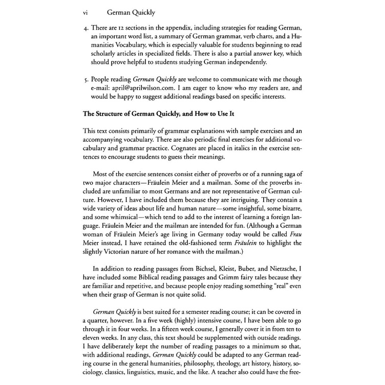 German Quickly: A Grammar for Reading German (Revised Edition) April Wilson  | Shopee Indonesia