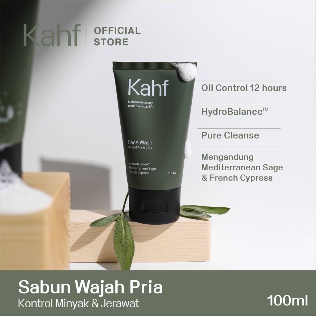 KAHF Skincare Cowok Halal Face Wash Serum parfum Eau de Toilette Pria
