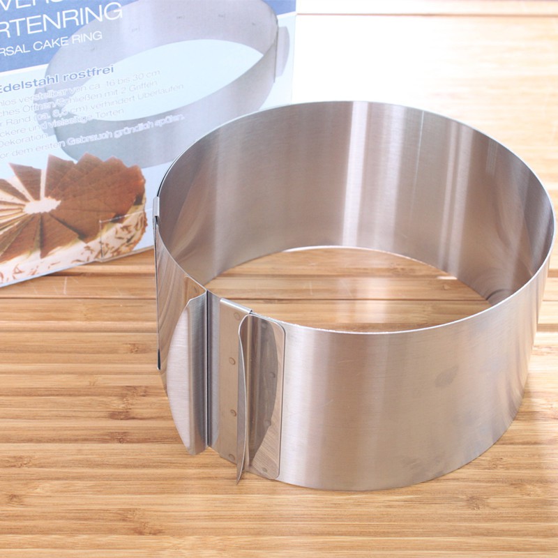 aiGooTan Medan MOUSSE RING Stainless Steel / Adjustable Round Cake Mold