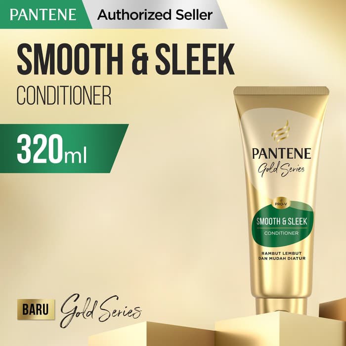 Jual Pantene Conditioner Gold Series Smooth & Sleek 320ml / Konditioner