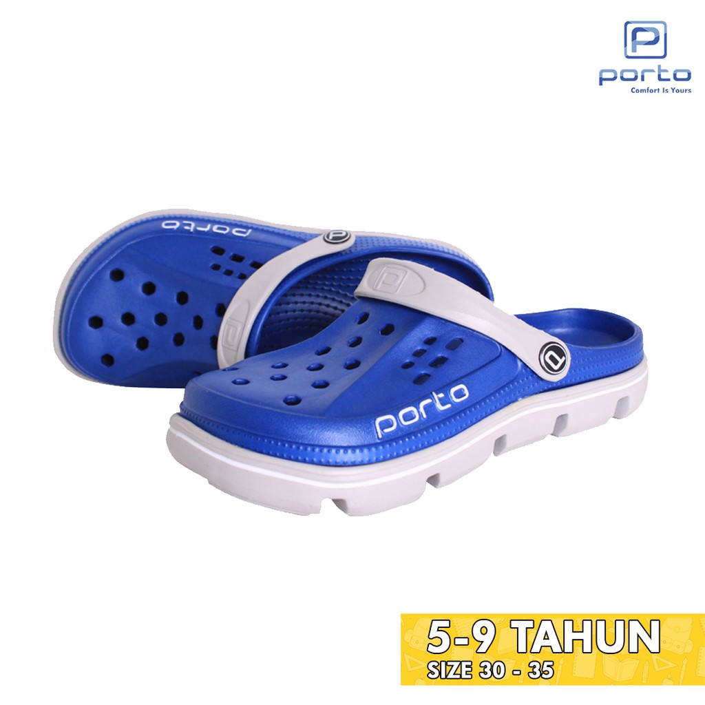 Porto Sandal Anak Pria Umur 58 tahun Selop Karet Nyaman Berkualitas