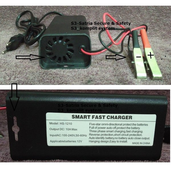 Charger cas AKI Kering Basah / SMART FAST CHARGER ACCU 12V 10A , New |  Shopee Indonesia