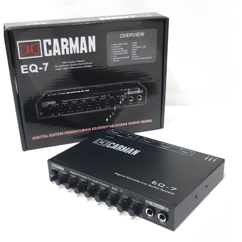 Jual PARAMETRIK EQUALIZER CARMAN PRE AMP CARMAN EQ 7 ORIGINAL Shopee