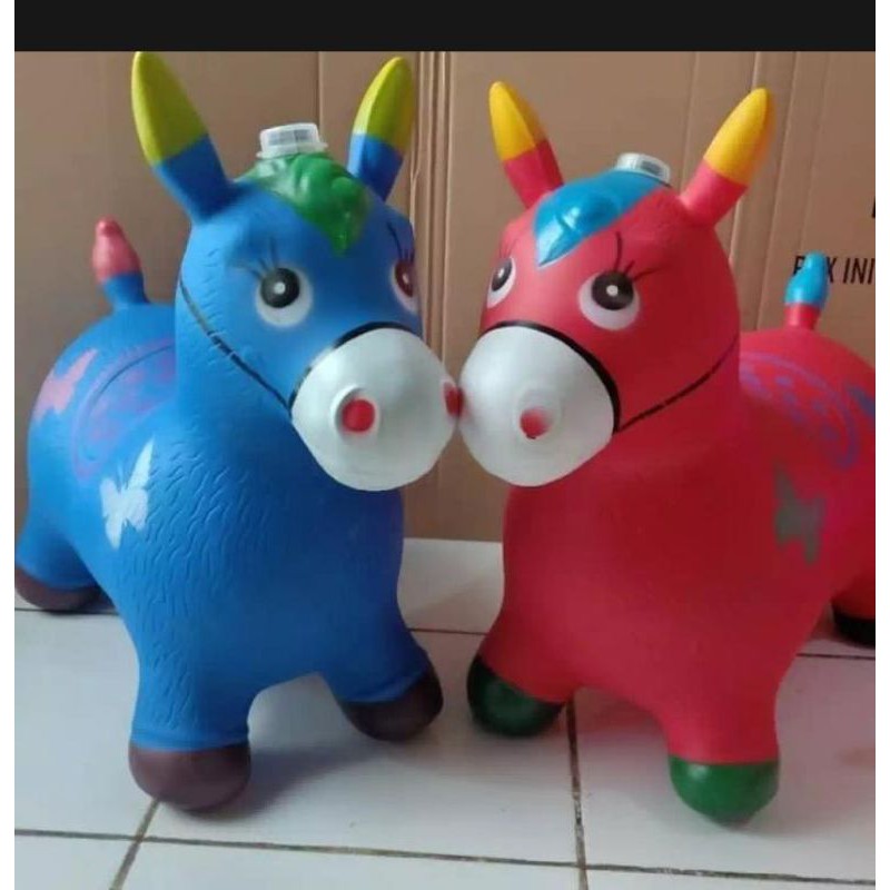 Jual Mainan Jumping Animal/Mainan Kuda Karet/Mainan Anak | Shopee Indonesia