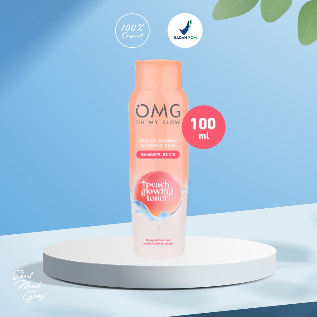 Jual Toner OMG OH MY GLOW Peach Glowing Toner 100 ml Shopee Indonesia