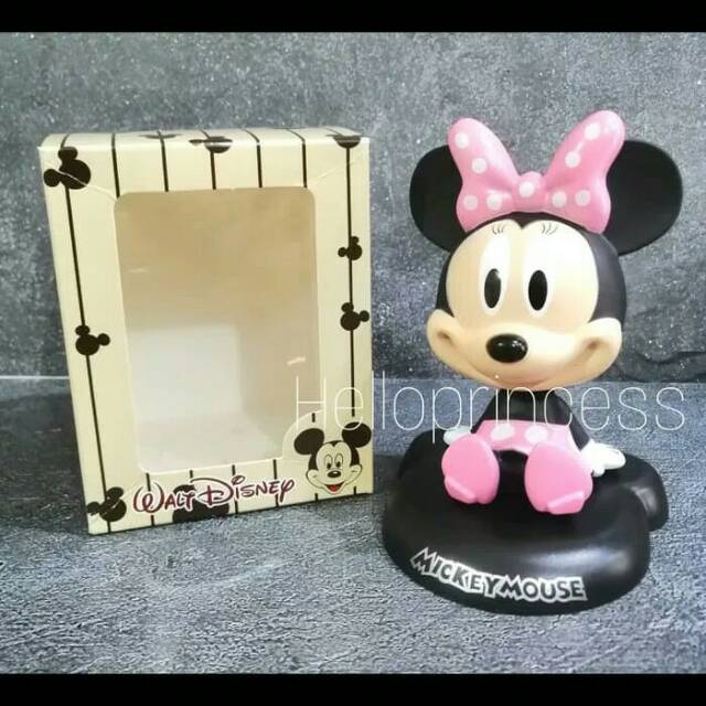 HIASAN MOBIL DASHBOARD KEPALA GOYANG KARAKTER MINNIE MOUSE