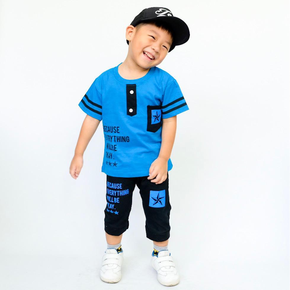 Setelan Baju Celana Anak Bayi Lakilaki Usia 2 tahun 6 tahun IMK