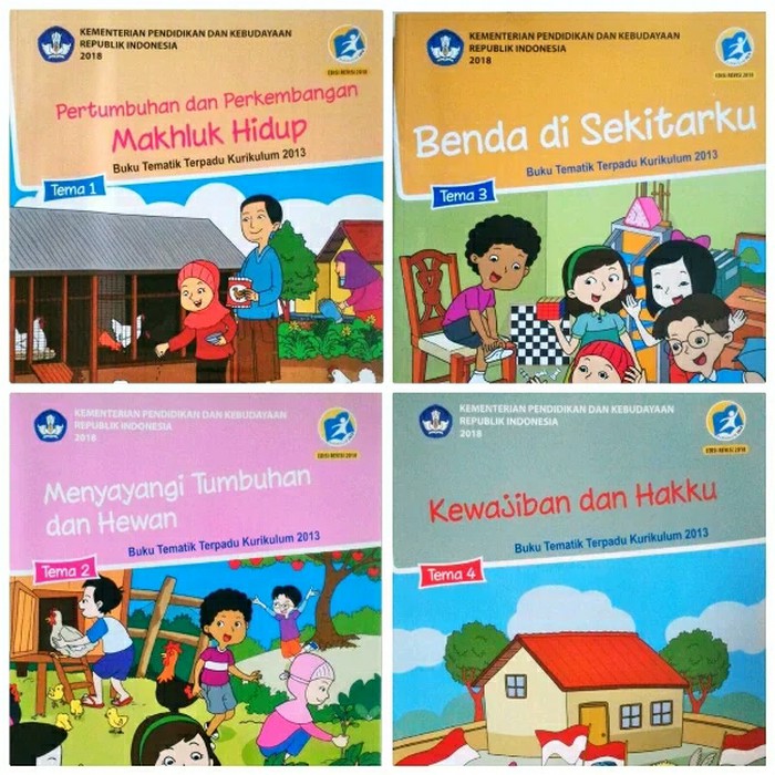 Buku Tematik Kelas 1 Revisi 2018 Info Berbagi Buku