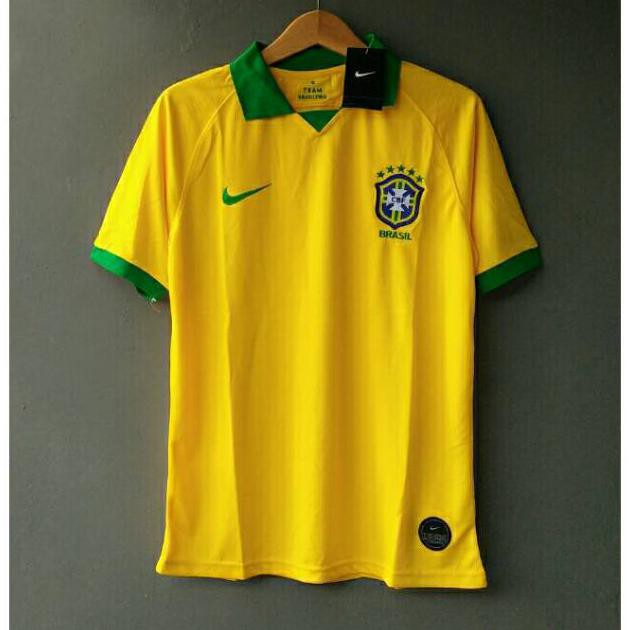 JERSEY BOLA GRADE ORI TIMNAS NEGARA BRASIL - BRAZIL HOME TAHUN 2019 |  Shopee Indonesia