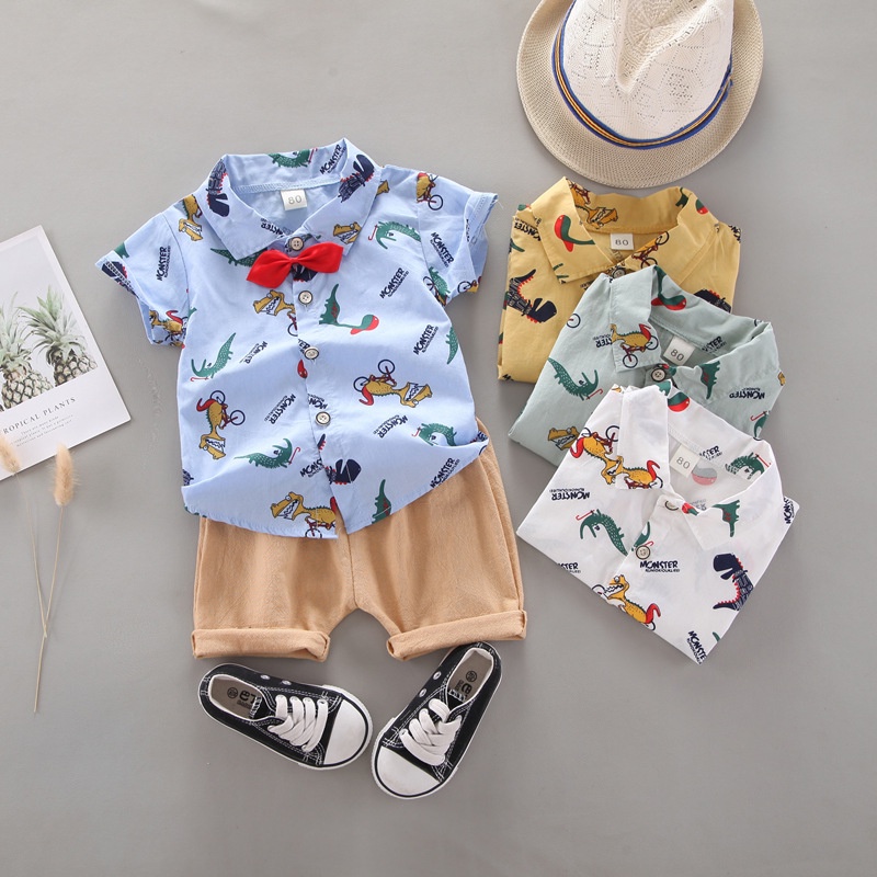 Jual DinoDino SETELAN KEMEJA IMPORT ANAK LAKILAKI KERAH SHANGHAI