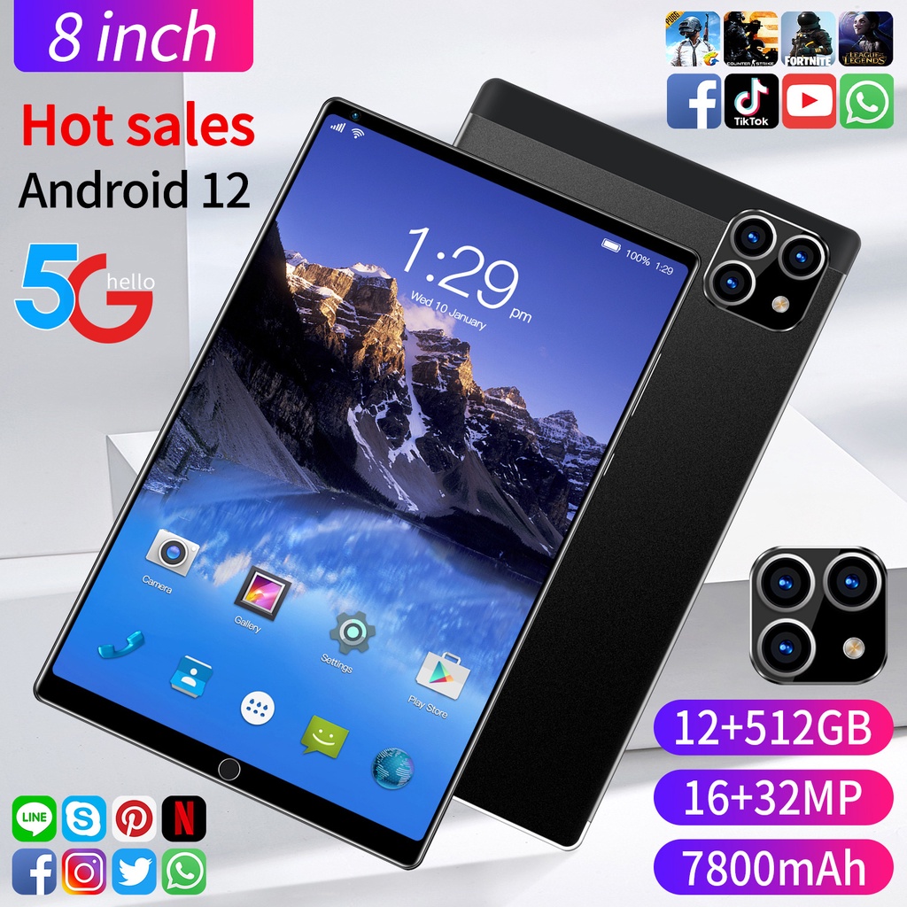 Jual Versi Baru K10 Tablet Android Daya Tahan Baterai 7800Mah Sempurna Tablet Gaming Tablet 8 Inch Layar Besar Tablet Pc Tablet Murah | Shopee Indonesia