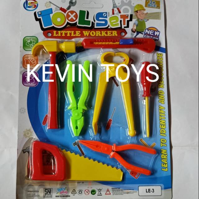 Jual Tool Set Little Worker / Mainan Perkakas Tukang Set / Super Repair Tools Set | Shopee Indonesia