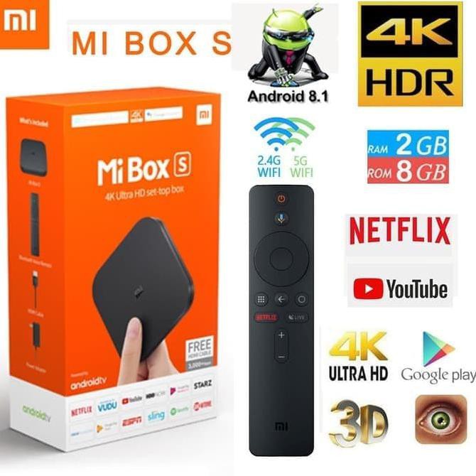 Xiaomi Mi Box S 4k Android Tv malayannis