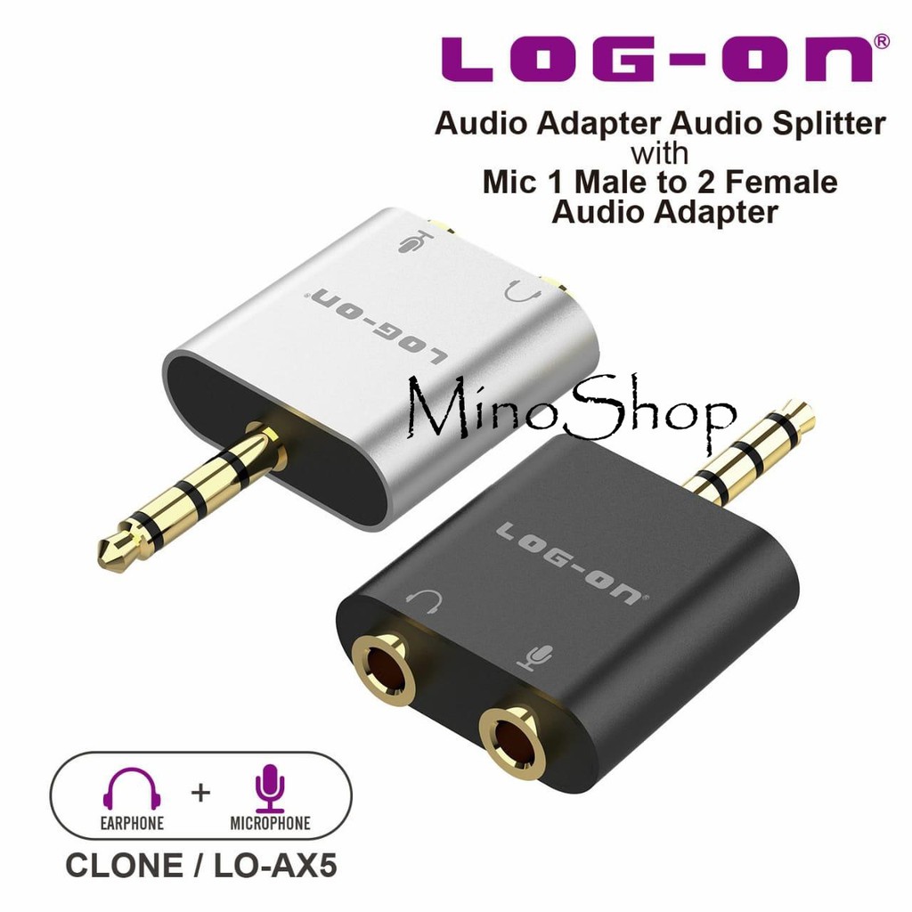 Jual Splitter Mic Splitter Audio 3.5Mm Headphone & Mic For Hp / Pc Lo-Ax5 Indonesia|Shopee Indonesia