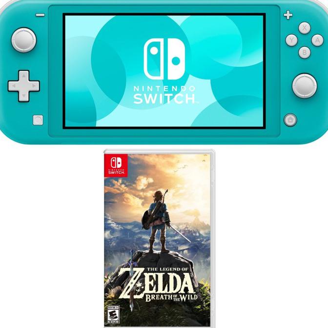 Jual Merdeka Promo 9.9 Nintendo Switch Lite The Legend Of Zelda Breath Of The Wild Bundle - Grey Zelda | Shopee Indonesia