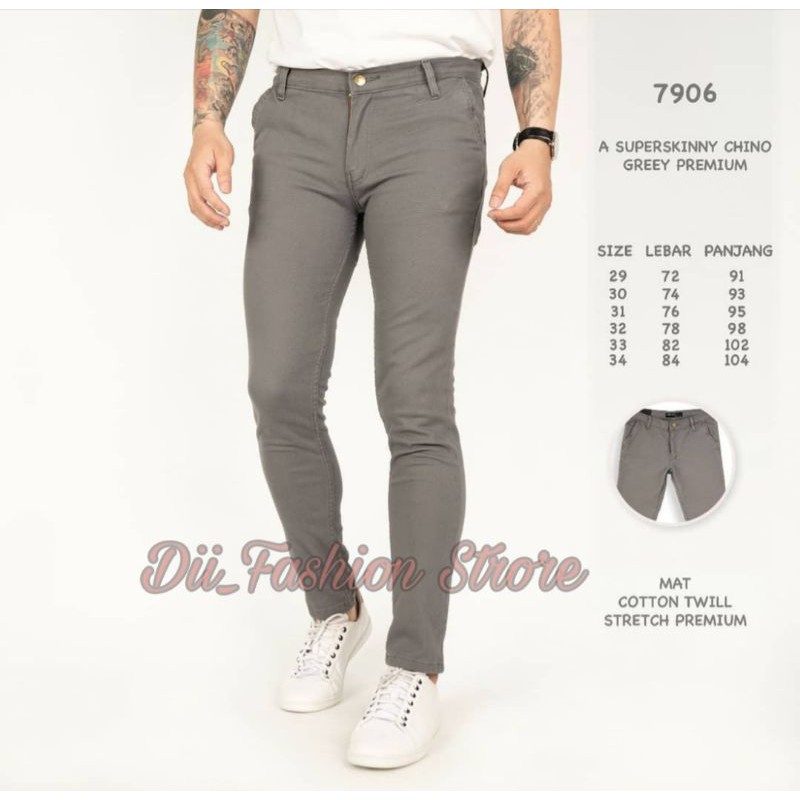 Celana Pria Chino Slim fit Panjang Kerja kantor Santai Liburan Cowok Gentleman Boy Skinny