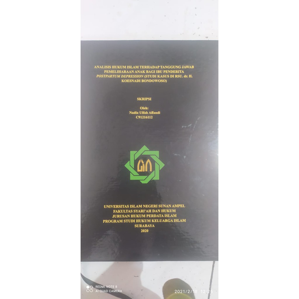 Jual Print Dan Cetak Jilid Hard Kover / Hard Cover / Hardcover Skripsi, Buku, Tesis Kampus Uinsa Surabaya Indonesia|Shopee Indonesia