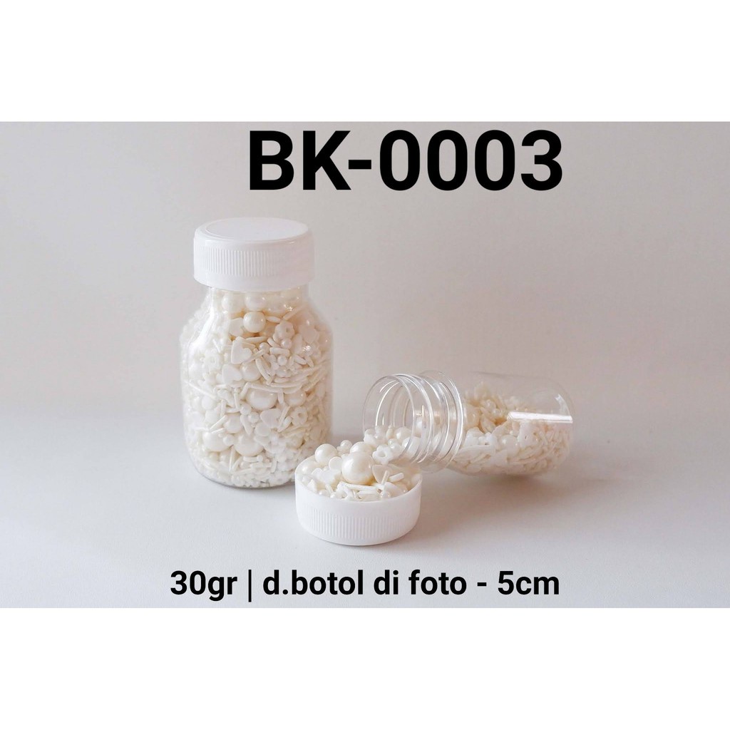 Jual BK0003 SPRINKLES SPRINKLE SPRINKEL MIX PUTIH 30GRAM Shopee