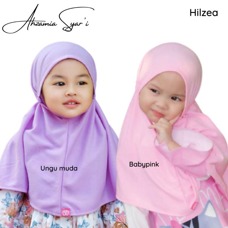 Hilzea Jilbab Anak Syiria Instan Bahan Kaos Size Xs dan S (16tahun