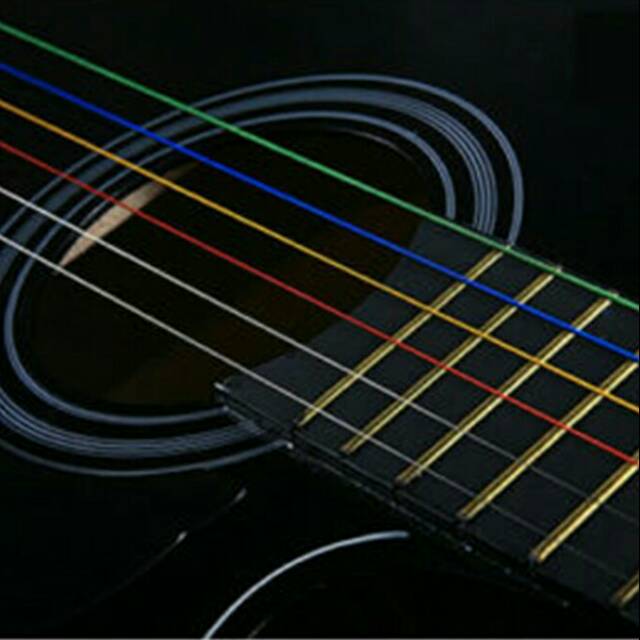 Senar gitar warna akustik satu set isi 6 | Shopee Indonesia
