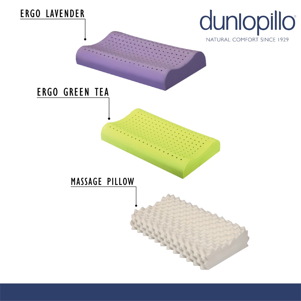Jual Dunlopillo Exclusive Bundle 3 Pillows in 1 Package ( Lavender