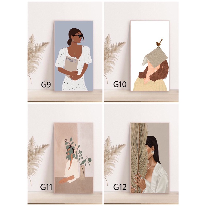 Hiasan Dinding Poster MDF Figura Bingkai Foto Pajangan Wall Decor