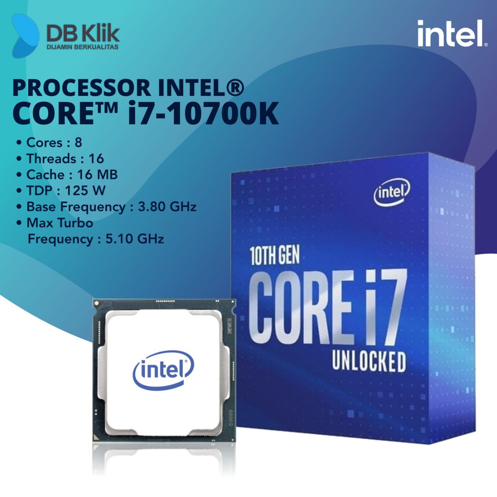 Jual Processor Intel Core I7-10700K Box - Proc Intel Core I7 10700K | Shopee Indonesia