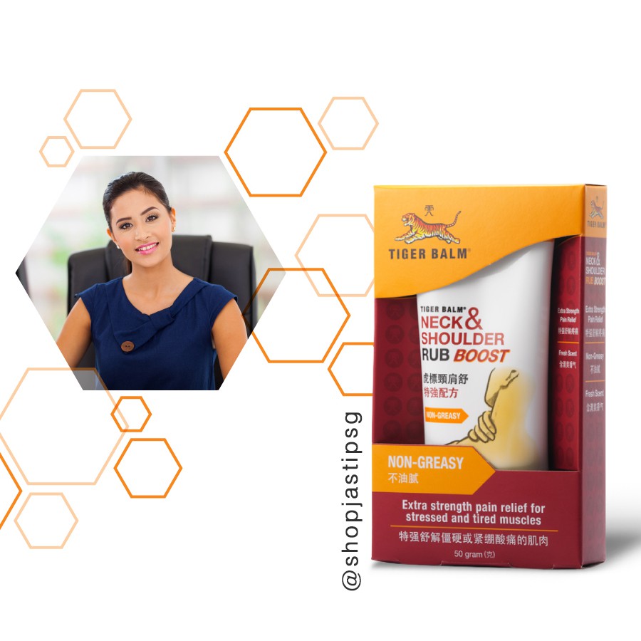 Jual Tiger Balm Neck Shoulder Rub Boost 50G Tigerbalm Impor Balsem Pereda Nyeri Leher Bahu Otot | Shopee Indonesia