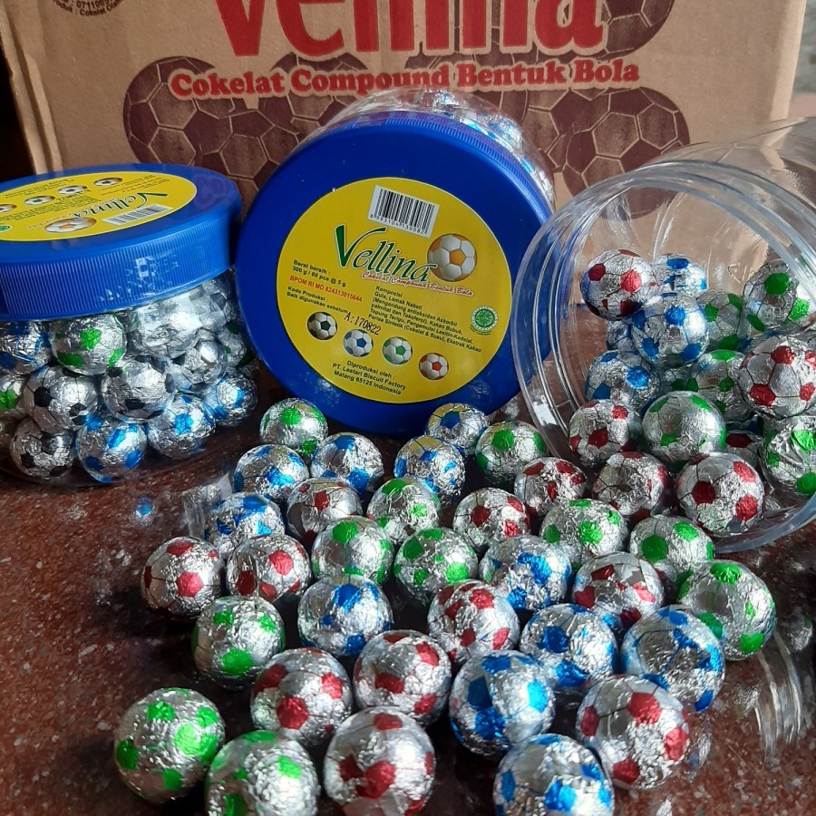 Jual Coklat Bola Jadul 1 Toples - Cokelat Asli Kemasan Alumunium Foil L Chocolate Ball | Shopee Indonesia
