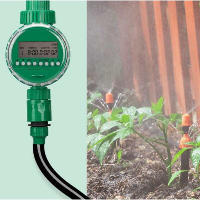 ALAT PENYIRAM IRIGASI TAMAN OTOMATIS GARDER IRRIGATION CONTROLLER AUTOMATIC DIGITAL LCD WATER