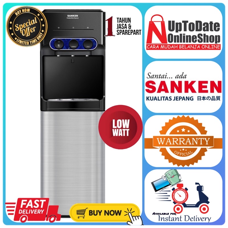 Jual DISPENSER GALON BAWAH SANKEN HWDC535IC C535IC C535 EXTRA LOW WATT