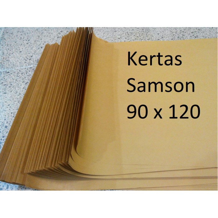 Jual Kertas Coklat Samson Kraft 90 Cm X 120 Cm, 80 Gr Kertas Untuk Packing | Shopee Indonesia