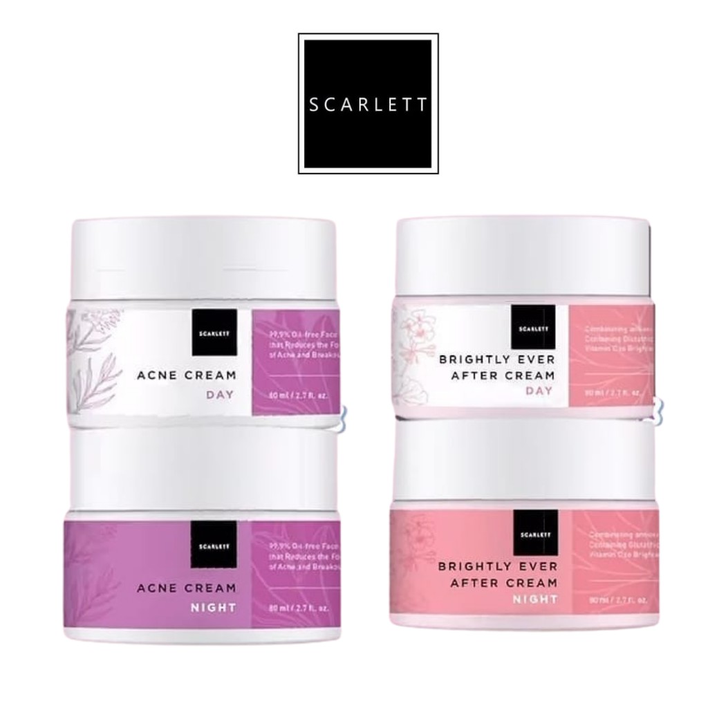 SCARLETT Whitening Facial Wash Day Cream Night Cream BY