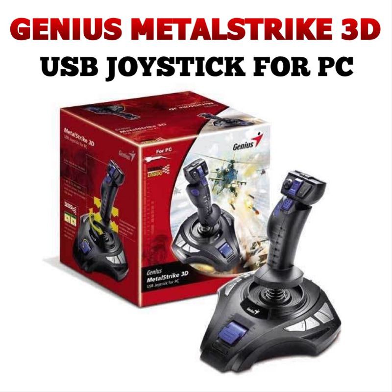 Jual Genius Metalstrike 3D Usb Joystick Flight Simulator Game For Pc Original ( Bukan Logitech ) | Shopee Indonesia