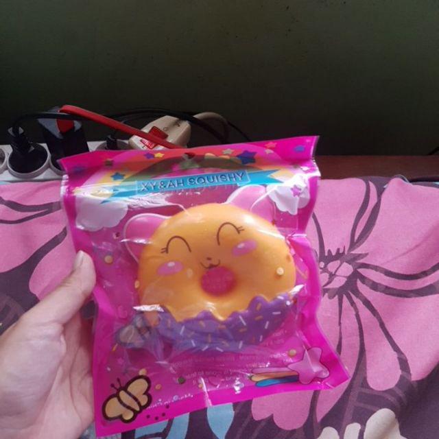 Squishy Donat Animal Skuisi Donat Hello Kitty Kucing Hewan Squeeze