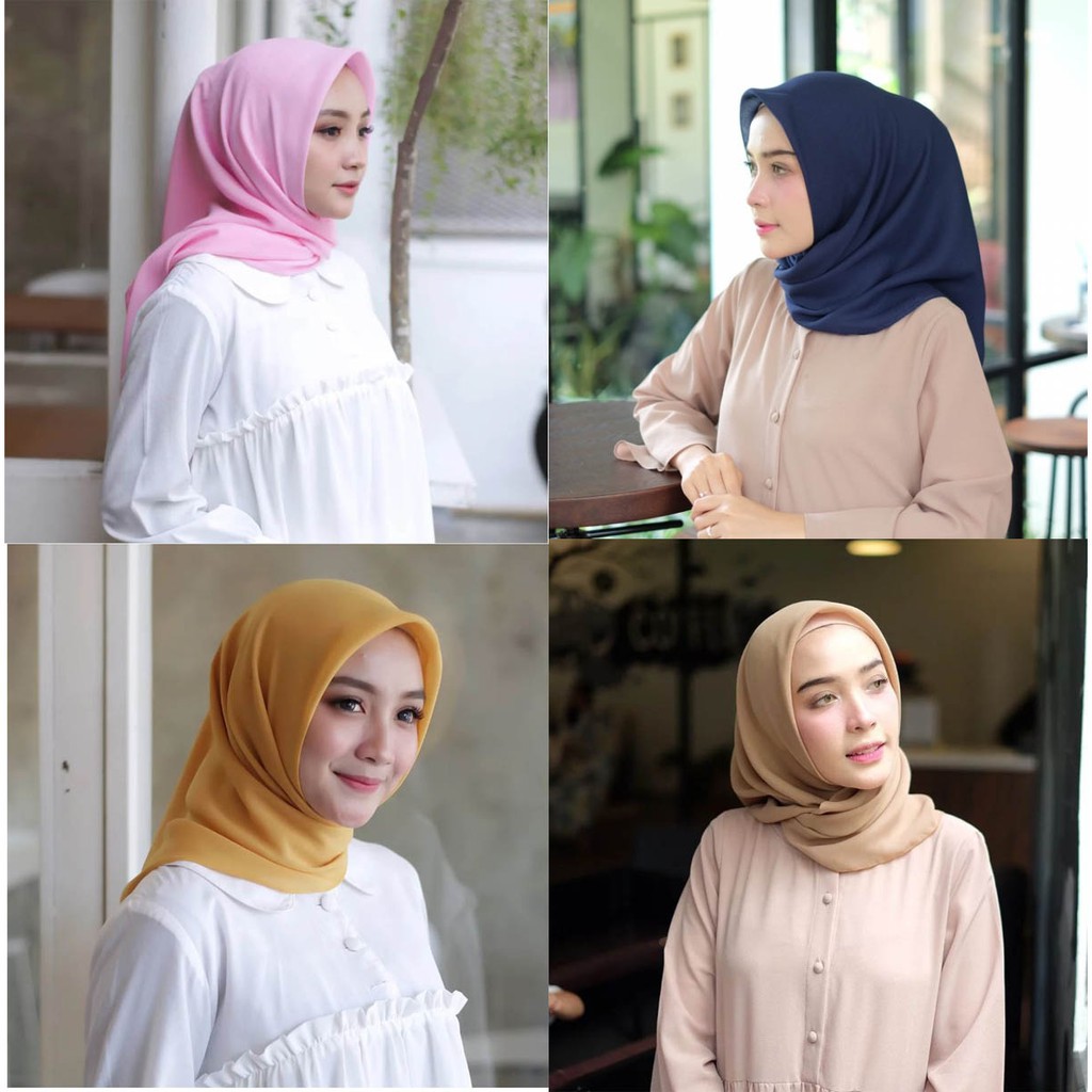 PROMO HIJAB JILBAB SEGI EMPAT BELLA SQUARE LAUDYA SQUARE KERUDUNG DAILY