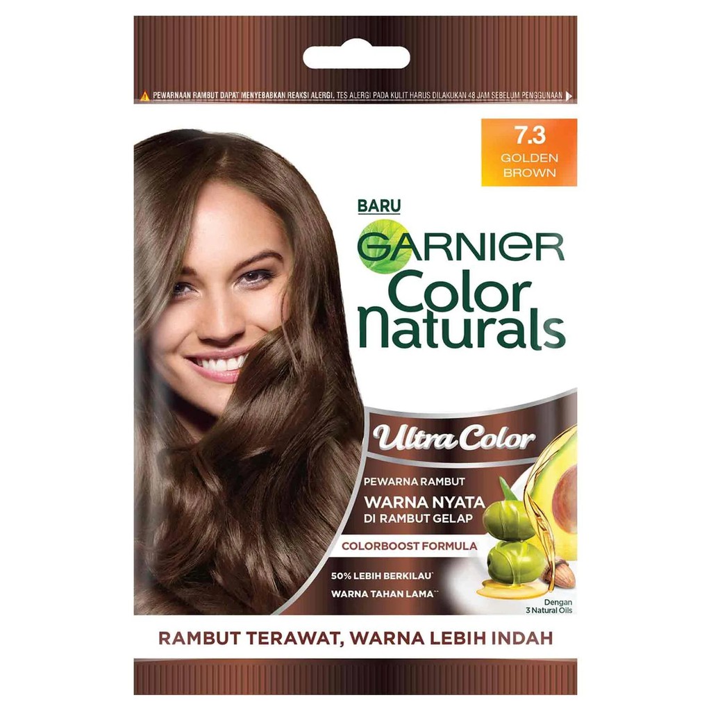 Jual Garnier Ultra Color 7.3 Golden Brown (Sachet) Pewarna Rambut Coklat Emas | Shopee Indonesia