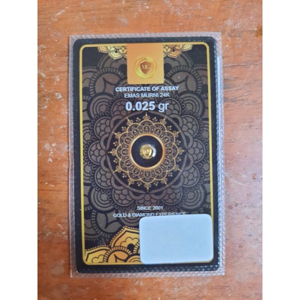 Jual Emas Logam Mulia 0,025 gram Asli Shopee Indonesia